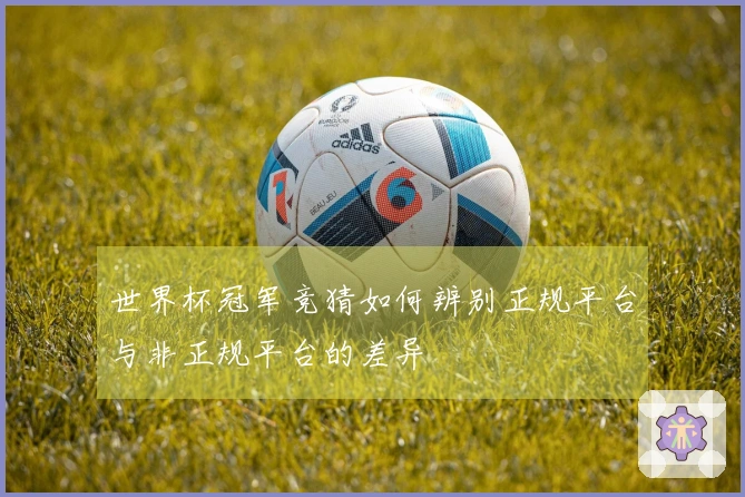 世界杯冠军竞猜如何辨别正规平台与非正规平台的差异