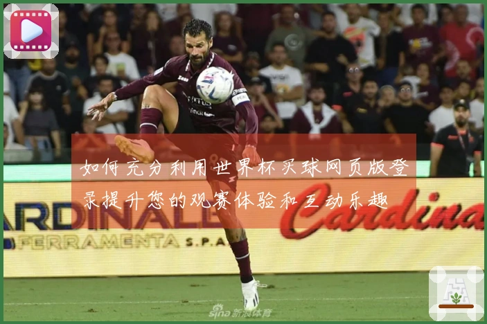 如何充分利用世界杯买球网页版登录提升您的观赛体验和互动乐趣