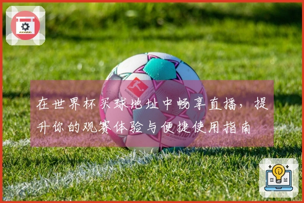 在世界杯买球地址中畅享直播，提升你的观赛体验与便捷使用指南